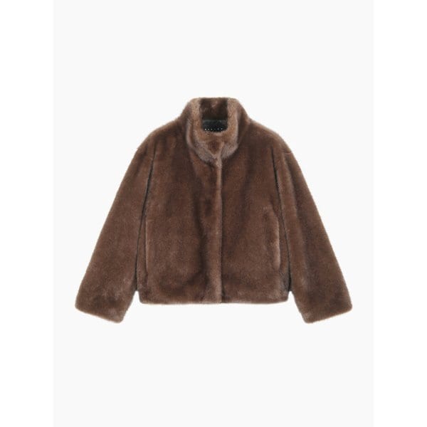 [이주빈 PICK] 하이넥 페이크 퍼 점퍼_SALE35561BR