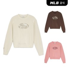 [엠엘비코리아공식] [MLB] 여성 빈티지 서클 모노그램 크롭 맨투맨 (3 COLOR)