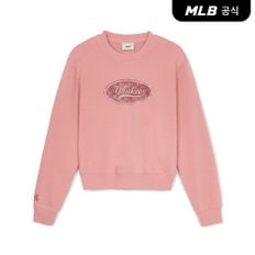 [엠엘비코리아공식] [MLB] 여성 빈티지 서클 모노그램 크롭 맨투맨 (3 COLOR)