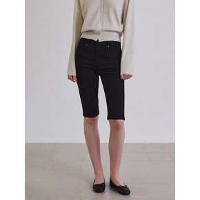 Slim fit short black jean_Black