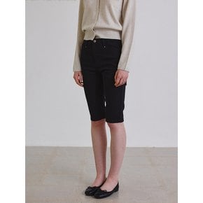 Slim fit short black jean_Black