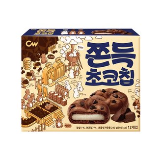  청우 쫀득초코칩240g (12봉지) x 1곽