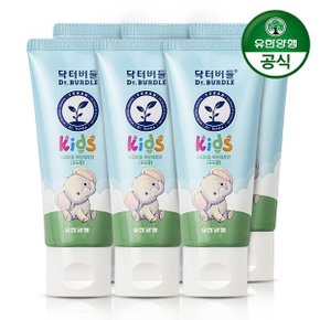 [유한양행] 닥터버들 키즈 어린이 치약 포도향 60g 6개입(불소1,000ppm)