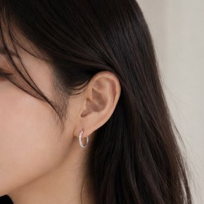 모이사나이트 귀걸이 랩다이아 테니스BME023