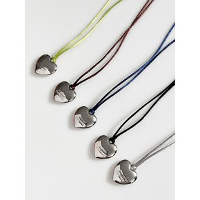 Large Heart String Necklace / 5color