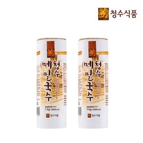 청수 두루마리메밀국수 1KG 2개 / 20인분 멸치 비빔 잔치국수