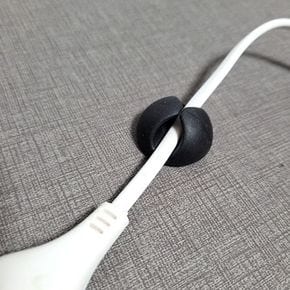 케이블홀더 고정 1P 블랙색상 데스크 차량 케이블정리