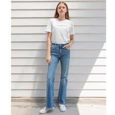 Calvin Klein Jeans 여성 하이라이즈 플레어핏 이탈리안 데님(J225052)