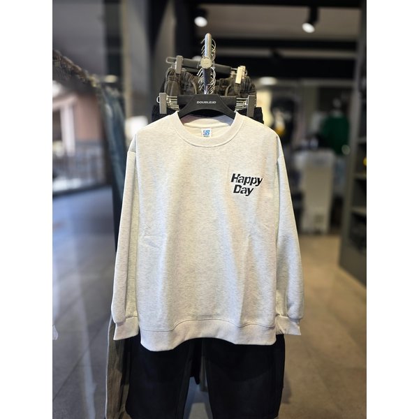 [시흥점] 해피데이 베어자수 세미오버핏 맨투맨(남여공용)/JGZZ22914LG