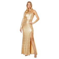 4289158 BCBGMAXAZRIA Long Sequin Evening Dress