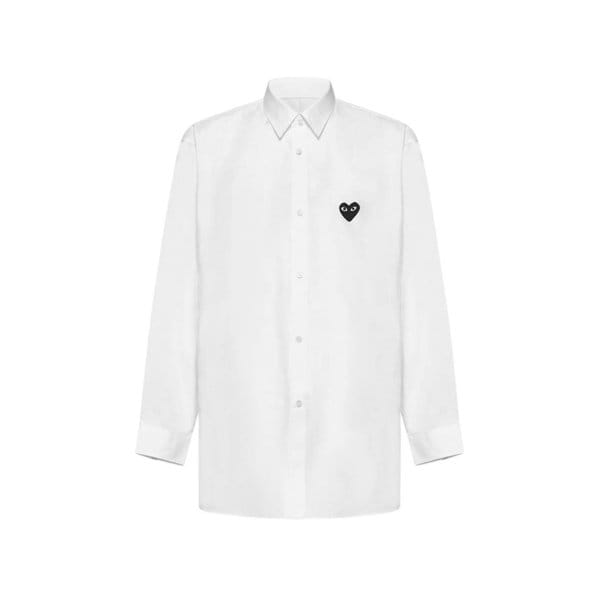 25FW 여성 블랙 하트 와펜 셔츠 화이트 AX-B004-051-2
