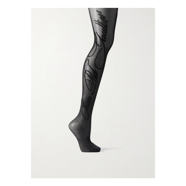 장폴고띠에 스트레치 저지 타이즈 블랙 46376663162889088