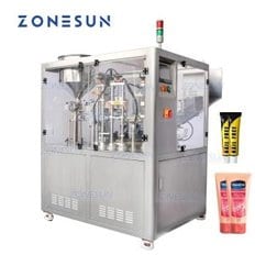 ZONESUN 자동 치약 핸드 크림 바디 로션 소프트 튜브 충전 및 초음파 씰링 기계