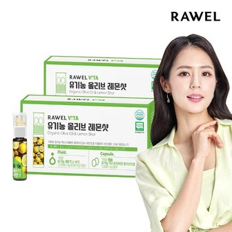  로엘 비타 유기농 올리브 레몬샷 (액상20g+캡슐500mg*2정) 7병 x 2박스