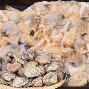 손질&세척 후 급냉한 바지락살 500g