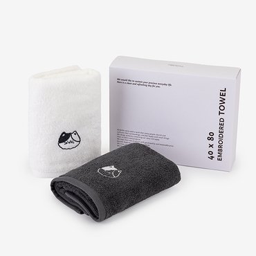 데일리라이크 40x80 자수 타월 150g (2P) - 05 Saljjini