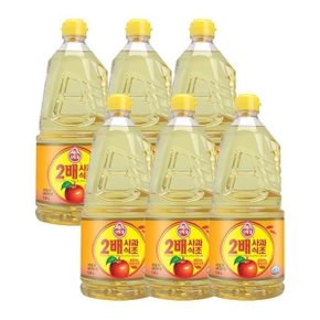 [석진케이] 식초 2배 사과식초1.5L 6개 조리용식초