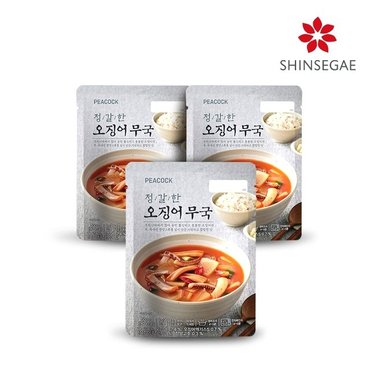  [피코크] 정갈한 오징어 무국 500g x 3팩