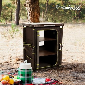 CAMP365 캠프365 3단 폴더블 쉘프 접이식 캠핑 캐비넷 수납장