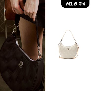 MLB [코리아공식]클래식 모노그램 엠보 크로스형 호보백 (2COLOR)