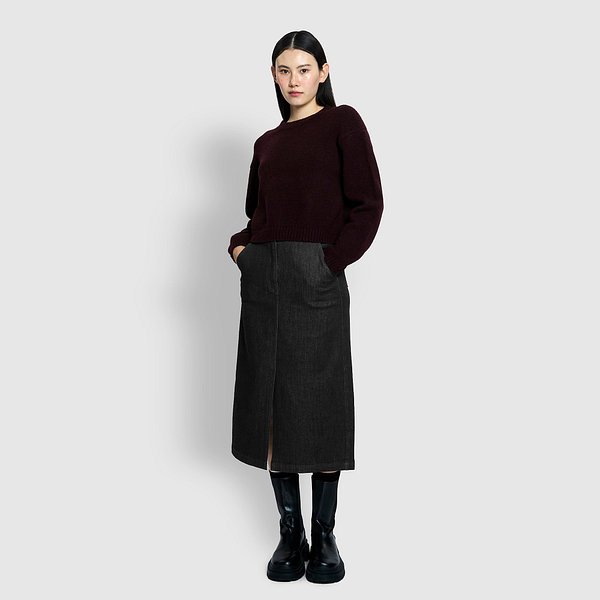여 데님 A라인 스커트 J125302001099