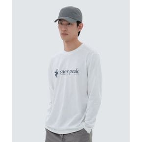 스노우피크 냉감 로고 긴팔 티셔츠 Off White (S24SMFTL60)