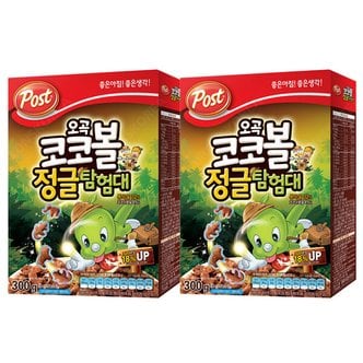  포스트 코코볼 정글탐험대 300g X 2개(600g) 과자 첵스초코 시리얼 씨리얼