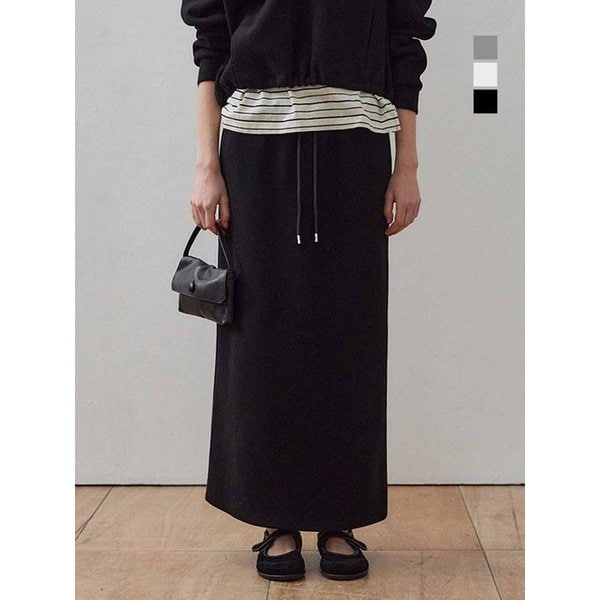 러플리 슬릿 스커트 3Color