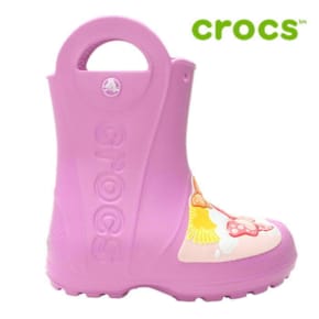 크록스 아동 부츠 /H12- 205650-508Kids Crocs Fun Lab Butterfly Rain Boot