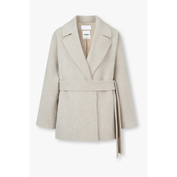 울 블렌드 벨티드 피코트 7115416X05208