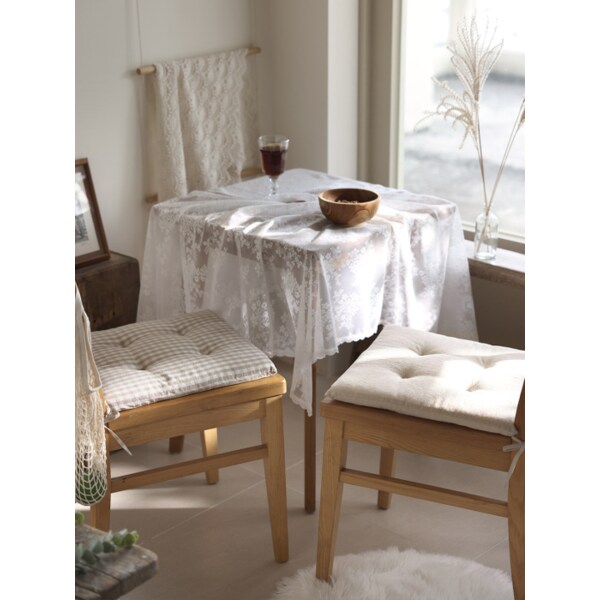 워싱내츄럴 사각 의자방석 2type