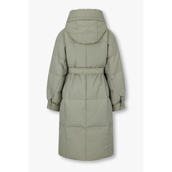 벨티드 볼륨 롱 다운 패딩 코트 7125417508137