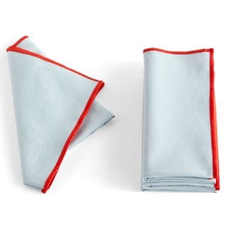 HAY [이노메싸/HAY] 헤이 테이블냅킨 세트 Outline Napkins Set Of 4 라이트 블루 (541380)