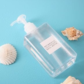 욕실 디스펜서 투명 리필용기 / 280ml 공병 펌프용기