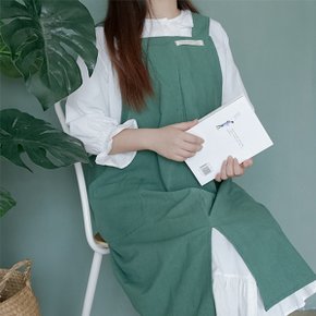 [토마]내츄럴 패브릭 앞트임 앞치마/작업 주방 앞치마 린넨 예쁜 ...