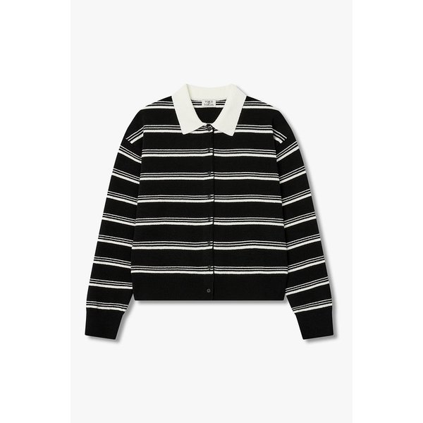 스트라이프 버튼업 니트 풀오버 7116150112199