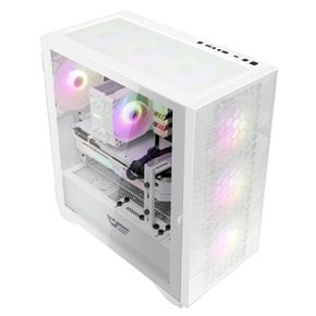 darkFlash DLX21 RGB MESH 강화유리 케이스 화이트