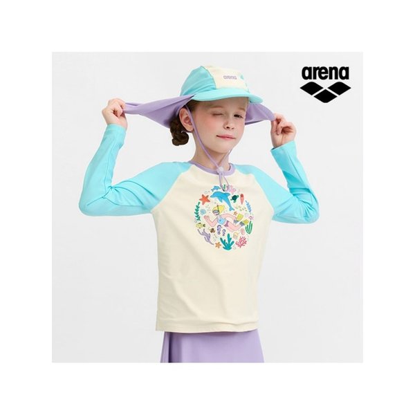 ARENA x 전황일 여아동 3PCS 래쉬가드 세트 A6BG1GS91LYL