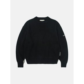 Logo-Jacquard Sweater (BLACK)