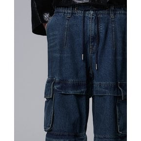 [파주점] 컬렉션 메타 카고 데님 팬츠 SG2PT721BL