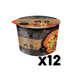 오뚜기 중앙해장 해장라면 큰컵사발면 105g x 12개