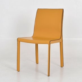 플로 가죽 식탁 의자 카페 체어 북유럽 디자인 까페 CHAIR 가구(옐로우)