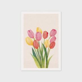 아트박스/워터멜론 Watercolor tulip NP31 엽서 인테리어엽서 감성