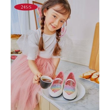 빔보빔바 하트글리터플랫 (3칼라) Size : 140-220 아동메리제인