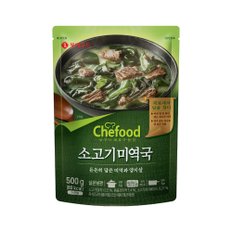 롯데 쉐푸드 소고기미역국500g(12입)