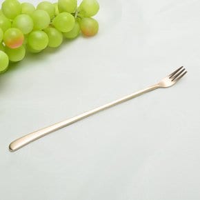 방짜유기 유기포크 놋봄 모던 롱 티포크 커트러리 놋수저