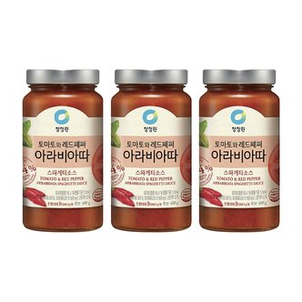  청정원 아라비아따 스파게티소스 600g x 3개