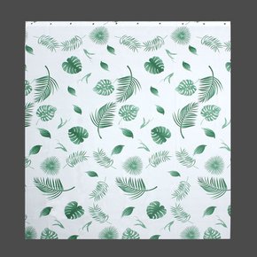 그린바쓰 나뭇잎패턴 샤워커튼 150x180cm