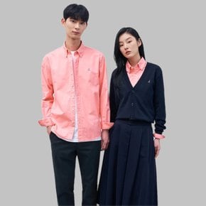 24SS [Essential] 남녀공용 옥스퍼드 솔리드 셔츠 - 핑크(BC4164E05X)