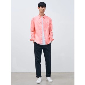 24SS [Essential] 남녀공용 옥스퍼드 솔리드 셔츠 - 핑크(BC4164E05X)